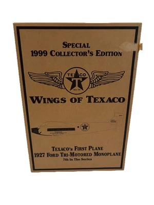 Wings of Texaco Collector's 1927 Ford Tri-Motored Monoplane Die-Cast Coin Bank - Image 1 of 4