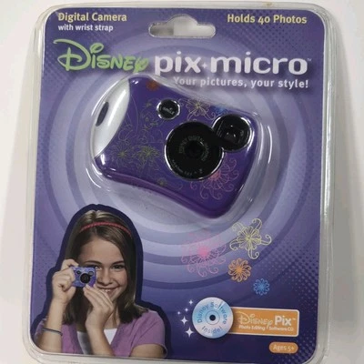 Disney Pix Micro Digital Camera With photo Editing software New in Package - Image 1 of 4