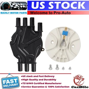 Bouchon et rotor distributeur d'allumage pour Chevrolet Astro Van S-10 Blazer Jimmy 4.3L V6 - Photo 1/15