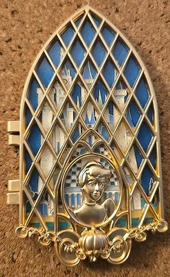  D23 Disney Royal Windows Cinderella Hinged Jumbo Pin LE 300 - Image 1 of 2