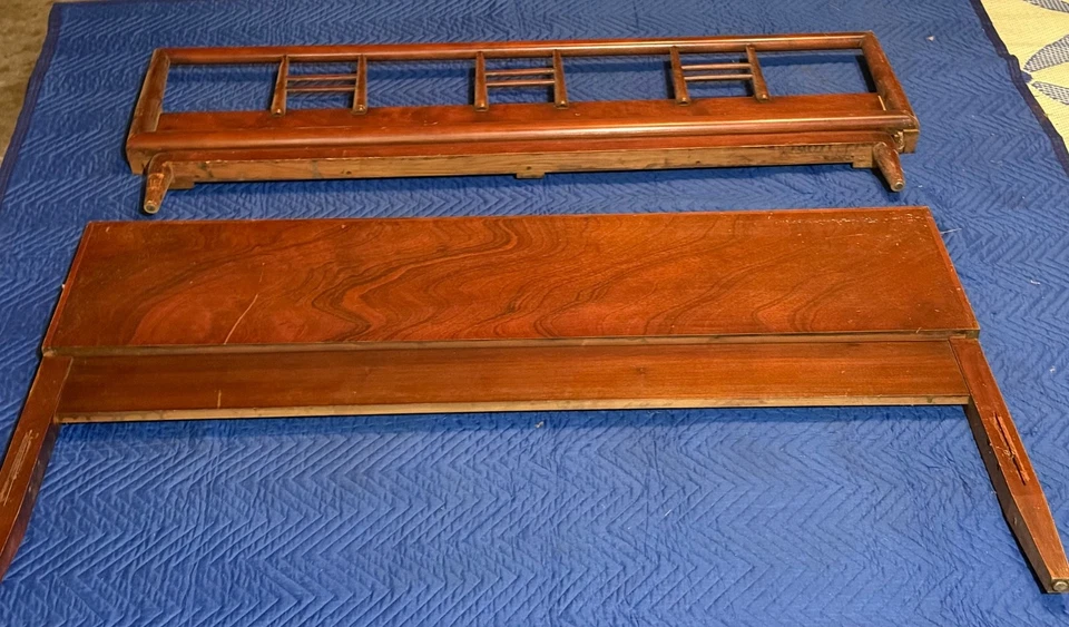 Cabecero y pie de cama de tamaño completo estilo MCM moderno de mediados de siglo vintage Foto 1 de 4