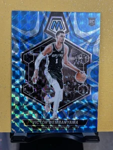 2023-24 Panini Mosaic - Rookies Victor Wembanyama #238 Reactive Blue Mosaic... - Picture 1 of 6