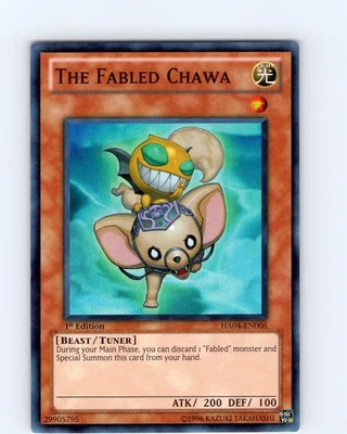 Yu-Gi-Oh TCG The Fabled Chawa HA04-EN006 1st Edition Super Rare Card NM - Image 1 of 2