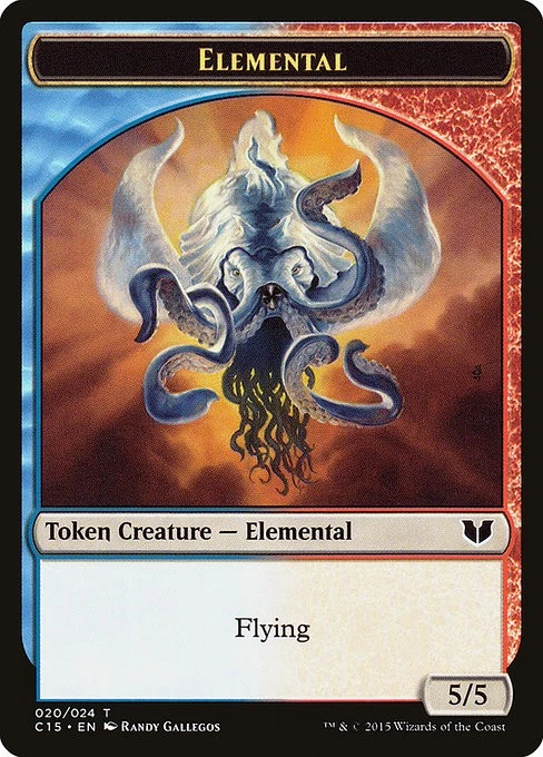 Elemental MTG Commander 2015 Token NM x4 (5/5 Flying) - Magic Card - Image 1 of 1