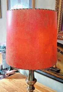 Lampenschirm rosa, rot Vintage Fiberglas - Bild 1 von 15