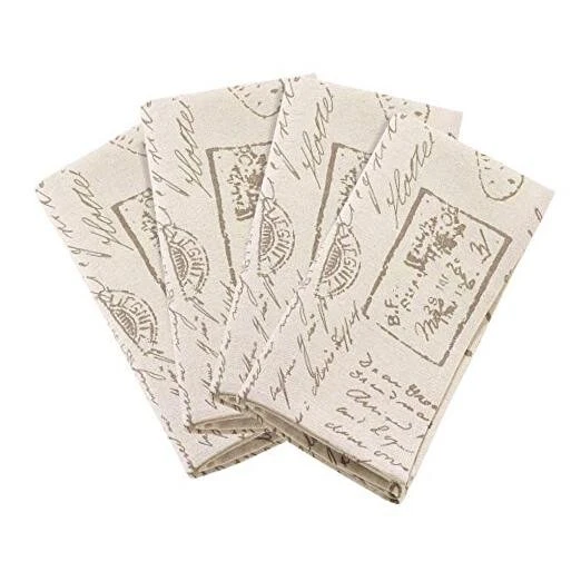 Natural Printed Napkin - 20" Square, 4 Ct.  - Image 1 of 4