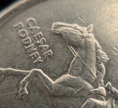 Spitting Horse ~ 1999 P Delaware Quarter 25c ~ Variety/Error - Image 1 of 4