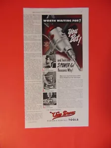 1946 Van Dorn tragbare Elektrowerkzeuge Foto Kunstdruck Anzeige - Bild 1 von 1