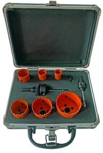 9Pcs Bi-Metal Hole Saw Set M42 Hole Cutter bimetal 3/4" to 2-1/4" Hole Saw Kit - Picture 1 of 8