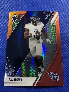 2021 #100 AJ Brown Panini Phoenix Fire Burst Titans - Picture 1 of 2