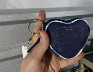 Bath & Body Works Gingham Heart-shaped Coin Purse With Keychain **New With Tags* - Picture 1 of 4