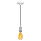 Ceiling Rose Light Fitting E27 Vintage Industrial Pendant Lamp Bulb Holder UK