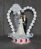 Brautpaar Tortenfigur Ca 12cm Braut Und Brautigam Hochzeitdekoration Tischdeko Ebay