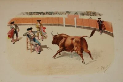 A8 / Daniel Perea, Color. Graphique, Litho O. Ä Tauromachie ,Hermenegildo M/160 - Photo 1/4