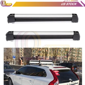 Ski Rack Universal For Car Cross Bar Ski Board Carrier Holder w/Key Anti Theft - Foto 1 di 9