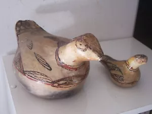 Terracotta sculpture. 2 birds Kabylie - Picture 1 of 9