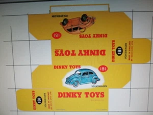 REPRO DINKY VOLKSWAGEN BEETLE 181 BOX ONLY - - Picture 1 of 1