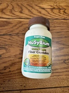 NuSyllium Natural Vegan FIBER CAPSULES organic Psyllium 175 Capsules 06/2025 - Picture 1 of 4