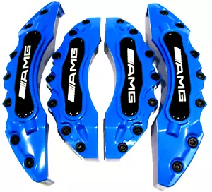 Blue Brake Caliper Cover for Mercedes 4 Matic GLA GLB GLC GLE A B C E ML SL CL - Foto 1 di 5
