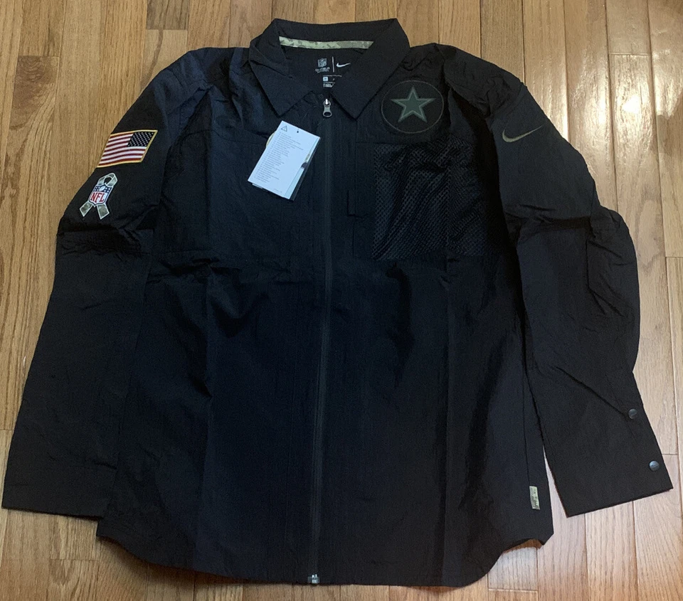 Chaqueta Para Hombre Dallas Cowboys Nike Salute To Service Lateral Cremallera Completa Nueva Con Etiquetas Mediana Foto 1 de 1