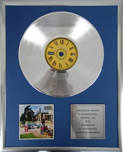 Oasis be here now framed CD + 12" vinyl records goldene/platin Schallplatte - Picture 1 of 1