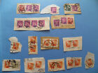 CHINA 1950 definitives Pairs strip Used On piece  29 Stamps See Photos