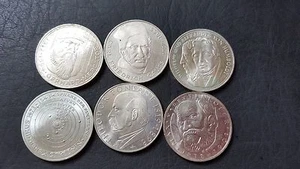 5 DM argento SOLO STGL a scelta da Leibniz da 5 pezzi senza spese di spedizione - Foto 1 di 1