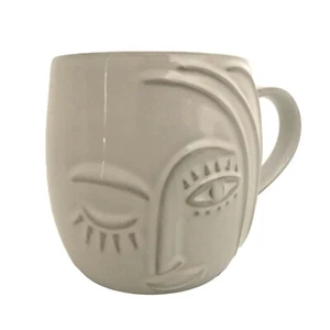 Starbucks White Mug 2013 Anniversary, Winking Mermaid Siren, 3D Relief Design - Picture 1 of 7