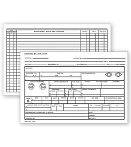 20972 Optometry Record Card Two-Sided 4 x 6" QTY 100 - Picture 1 of 1