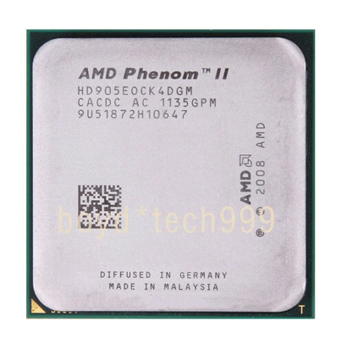AMD Athlon II X4-600E X4-605E X4-610E X4-615E 900E 905E CPU Socket AM3 Processor - Image 1 of 4