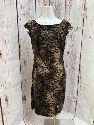 Vestido Cartise Negro Marrón Talla 10 TCC Foto 1 de 4