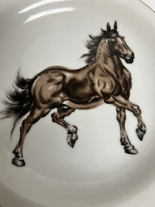 Vintage Ashtray Equestrian Beautiful Horse - Picture 1 of 10