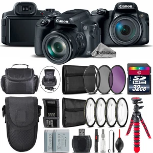 Canon PowerShot SX70 HS Camera +7 PC Filter Kit + Shoulder & Pocket Case +32GB - Picture 1 of 1