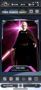 Topps Star Wars Digital Card Trader Tier 7 - Laser Burst Pink Count Dooku - S3 - Picture 1 of 1