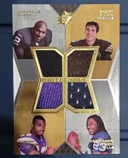 2007 UD SPX Rookies Adrian Peterson/Marshawn Lynch/Quinn/Russell Quad Relic!! 