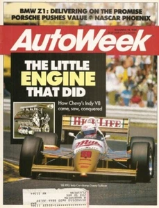 AUTOWEEK 1988 NOV 14 - BMW Z1, CHEVY INDY V8, 1939 FORD WOODIE, CART MIAMI - Imagen 1 de 1