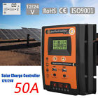 12V~24V 50A New Charge Controller Solar Panel Regulator Dual USB AU