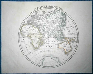 Mapa Sohr Berghaus 1848 Hemisferio Oriental, #3 - Imagen 1 de 1