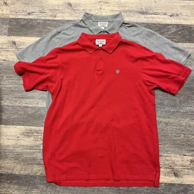 2 Vintage Phat Farm Solid Polo Shirts (Red & Grey) Both Size XL Y2K Era - Image 1 of 4