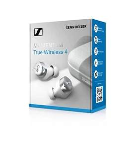 New Sealed Sennheiser Momentum True Wireless 4 In-ear Headphones, White Silver - Picture 1 of 7