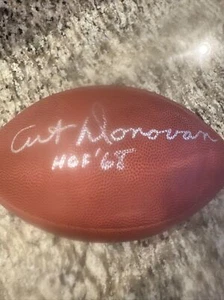 Art Donovan Autographed Signed Authentic Leather Signed HOF 68 - Picture 1 of 4