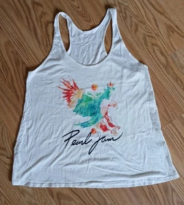 Tanktop Damen Neu L/XL Pearl Jam Bio-Baumwolle Creme Adler - Bild 1 von 4