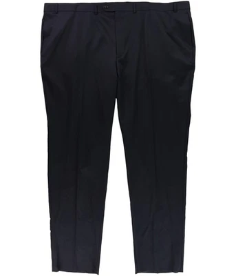 Ralph Lauren Mens Simple Dress Pants Slacks, Blue, Big & Tall, 52 BigW x 38L - Image 1 of 2