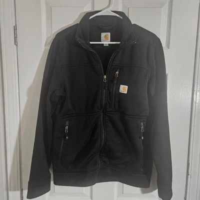 Carhartt Mens Small Black Fleeced-Lined Soft Shell Jacket. - Image 1 of 4