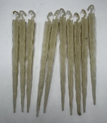 Lote de 10 decoraciones de plástico de Navidad de colección años 50 que brillan en la oscuridad 5,5" Foto 1 de 4