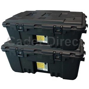 Plano Military Storage Trunk, Pack of 2, Black - Picture 1 of 5