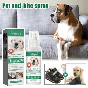 Haustier Anti-Biss-Spray Stoppt Hunde Katze beißen kauen bitter natürliches Spray',`.;'/ L8D8 - Bild 1 von 14