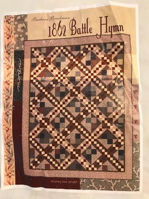 Kit de edredón de himno de batalla 1862 moda Barbara Brackman telas fuera de existencia Foto 1 de 4