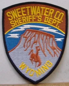 PARCHE DE TELA SWEETWATER COUNTY SHERIFF DEPT WYOMING - Imagen 1 de 1