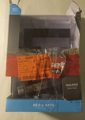 Kwikset Halifax Privacy Bed/ Bath Door Handle In Matte Black 97300-949  OPEN BOX - Image 1 of 3